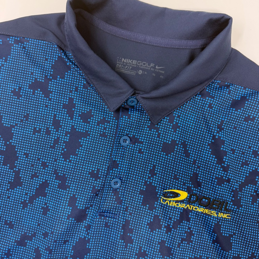 Nike Golf Dri Fit Lot of 3 Men's XL Blue Polo Shirt Performance Golf - Picture 4 of 10